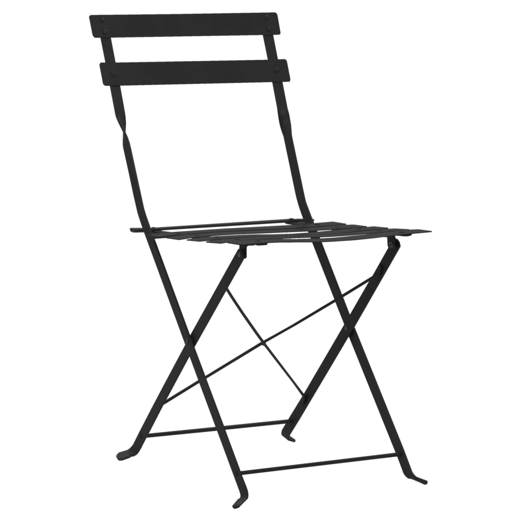 Bistro Set | | Powder-Coated Steel | Compact | Foldable