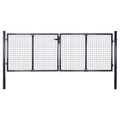 Mesh Garden Gate Galvanised Steel Grey