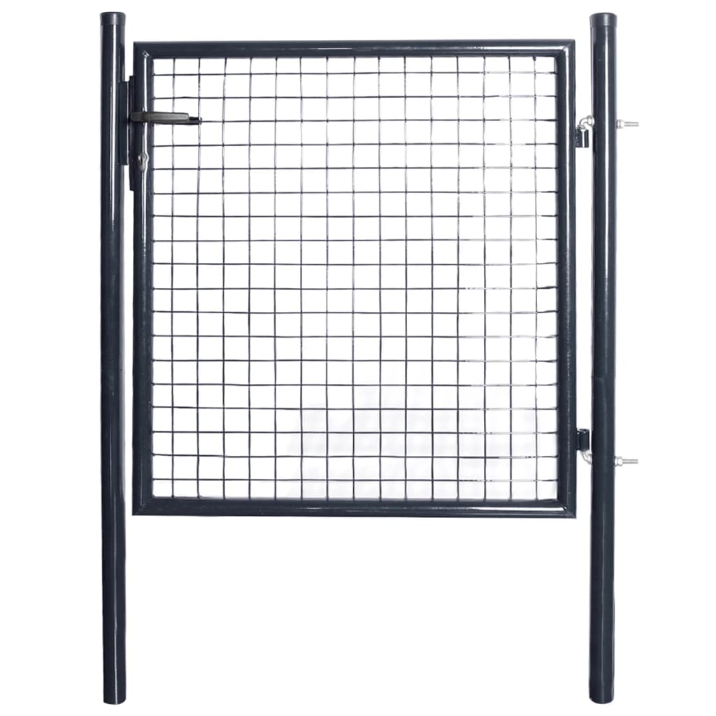 Mesh Garden Gate Galvanised Steel Grey