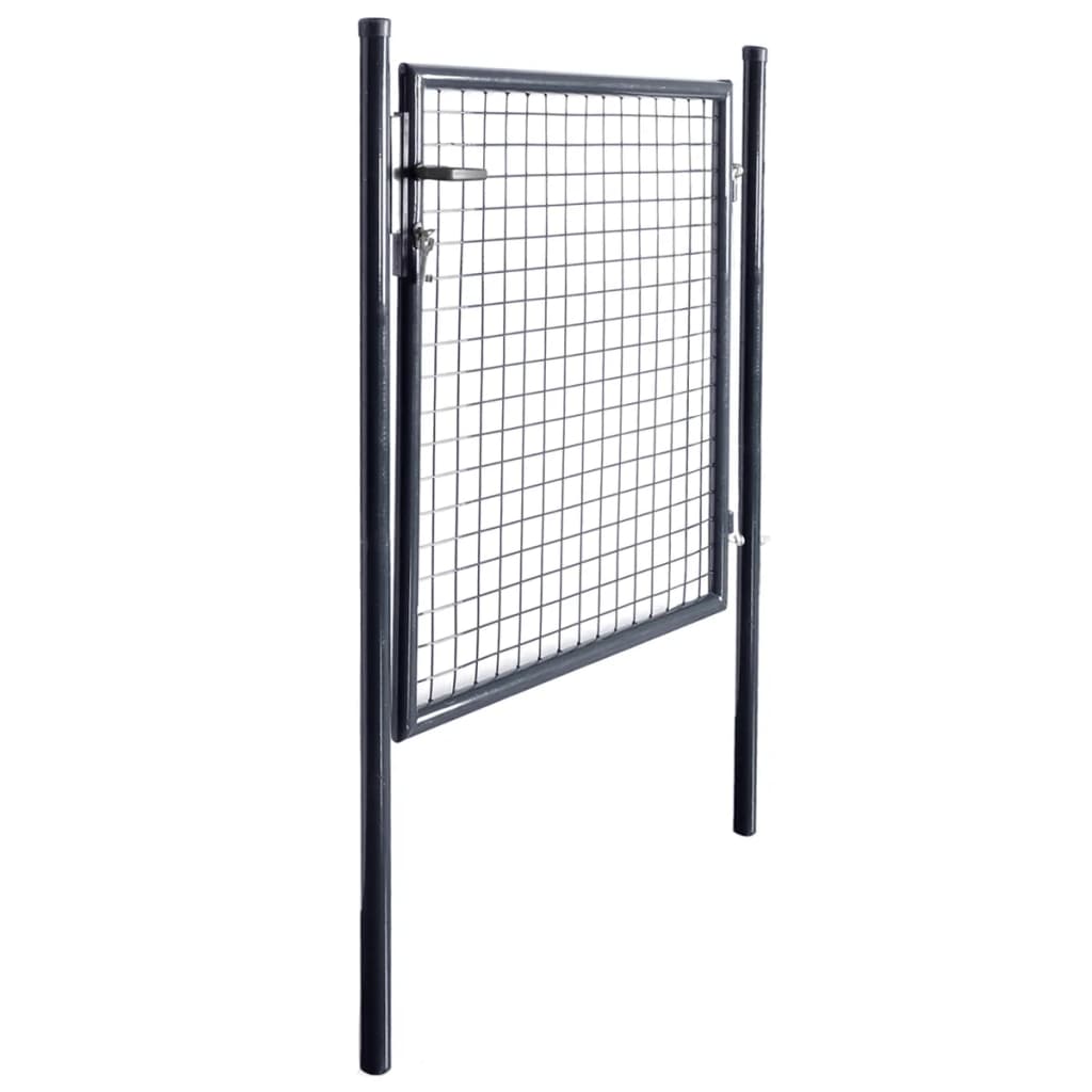 Mesh Garden Gate Galvanised Steel Grey