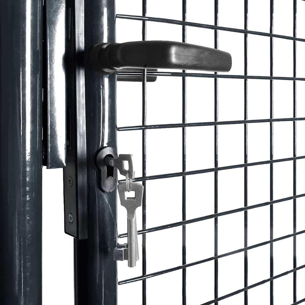 Mesh Garden Gate Galvanised Steel Grey