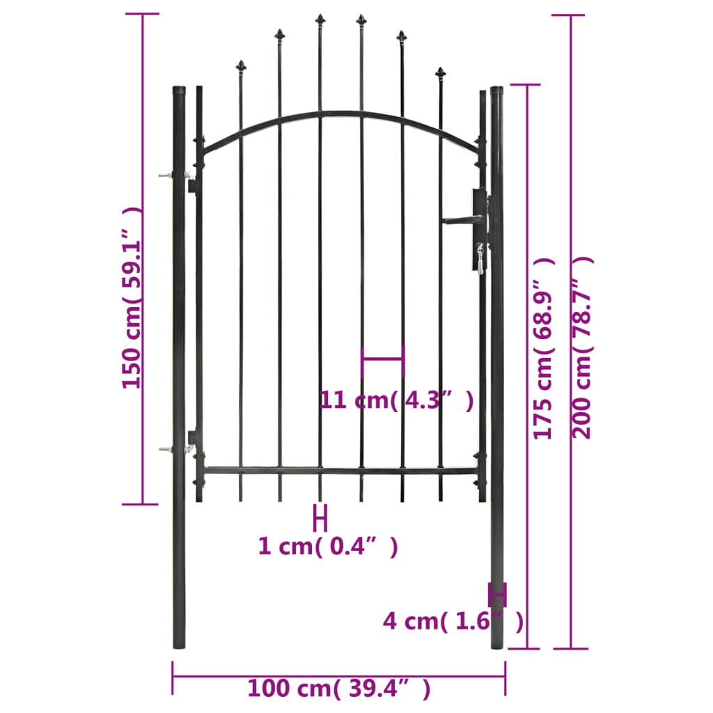 Garden Gate Woerden Steel 1X1.5 M