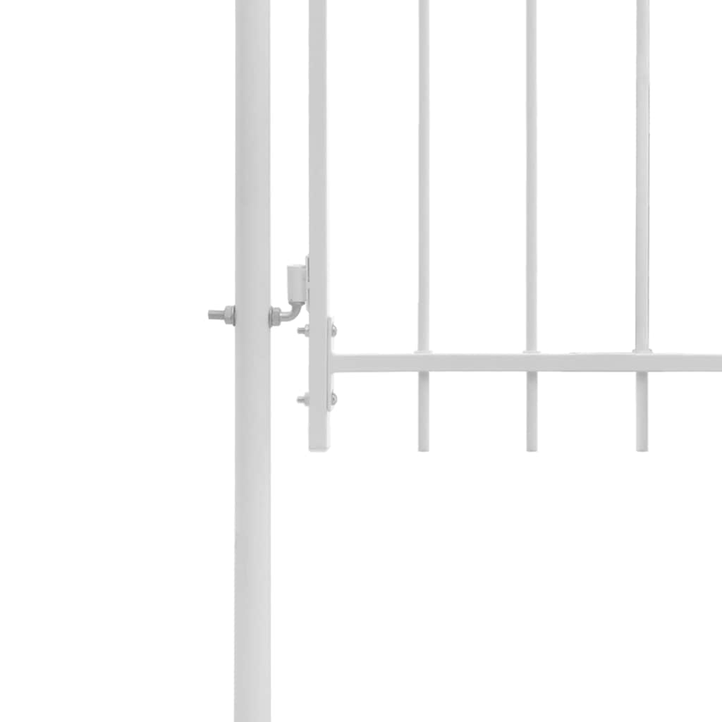 Garden Gate Steel 100x150cm Woerden Lockable Fence Outdoor Entrance Black Grey