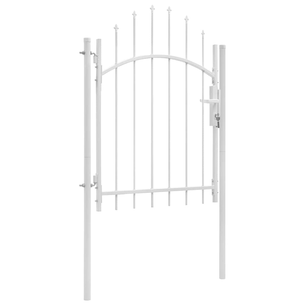 Garden Gate Steel 100x150cm Woerden Lockable Fence Outdoor Entrance Black Grey