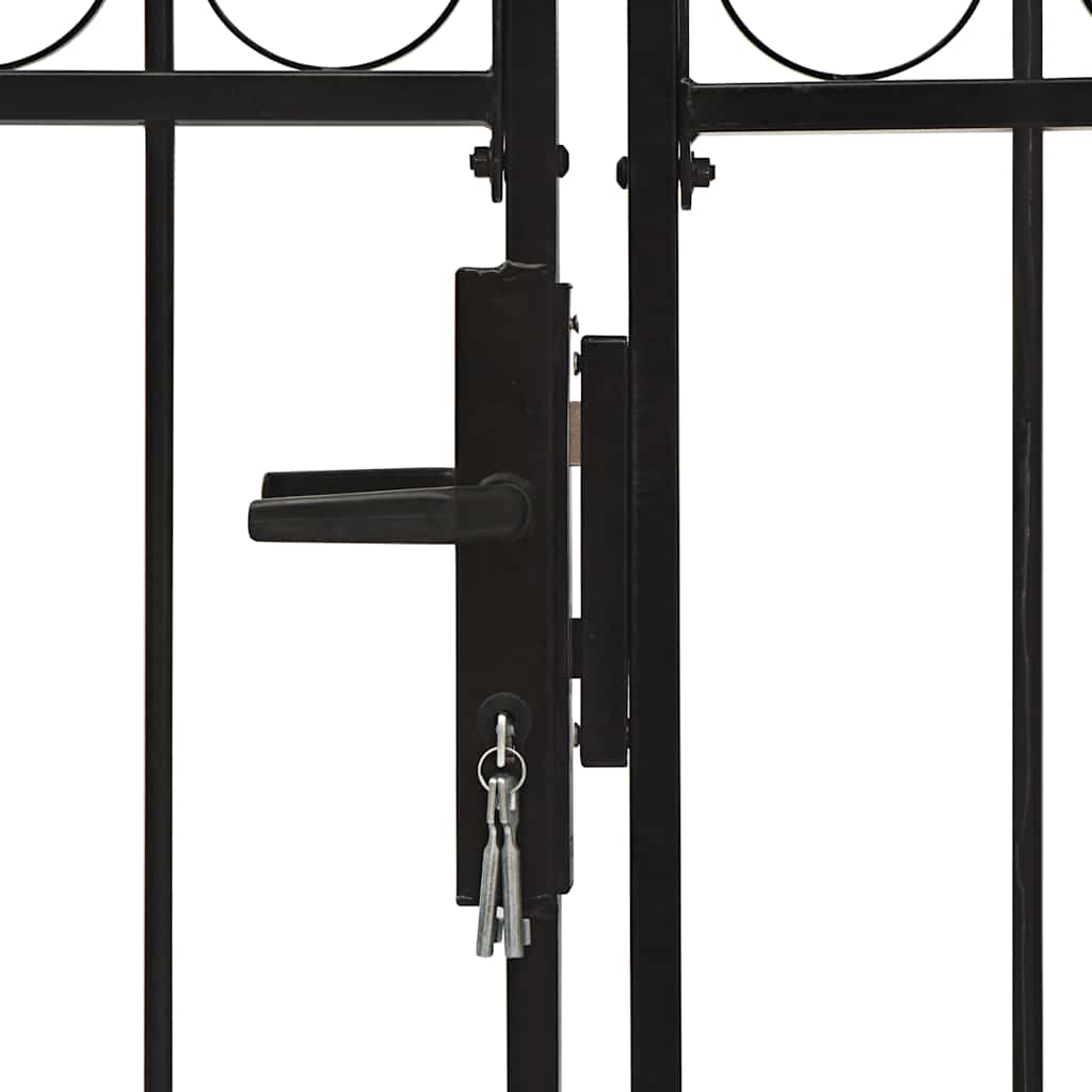 Fence Gate Double Door With Arched Top Steel