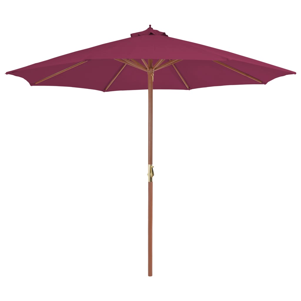 Garden Parasol With Wooden Pole 300 Cm Anthracite