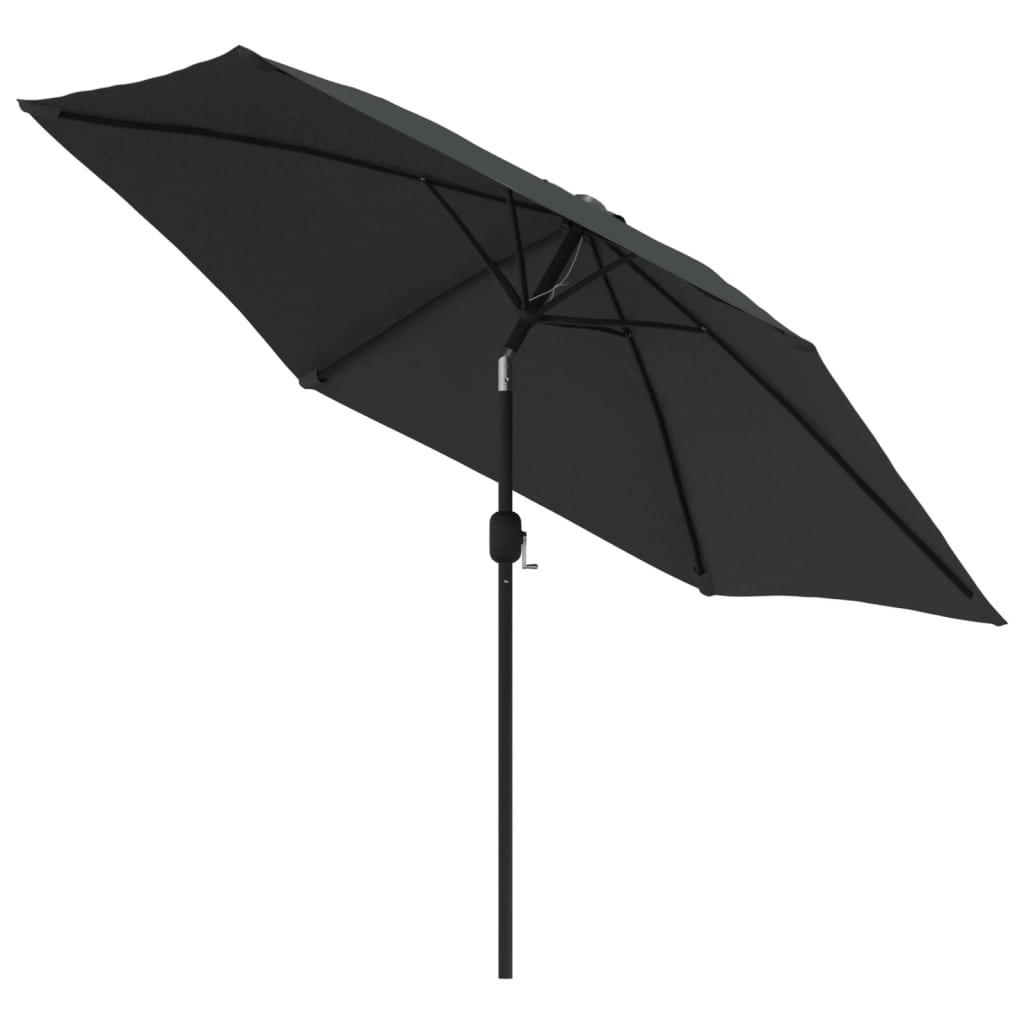 Garden Parasol Metal Pole 300 Cm Taupe Green Anthracite White Waterproof Gre 300
