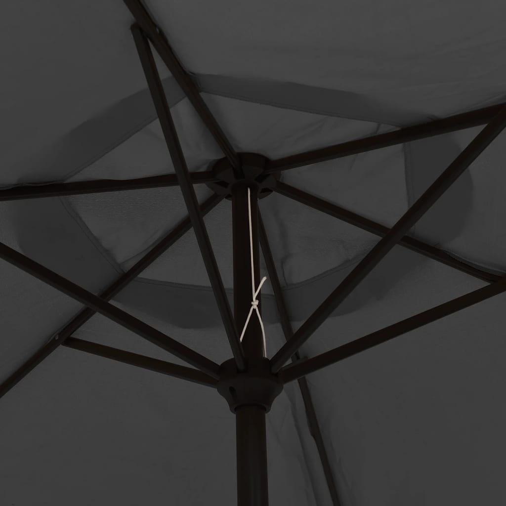 Garden Parasol Metal Pole 300 Cm Taupe Green Anthracite White Waterproof Gre 300