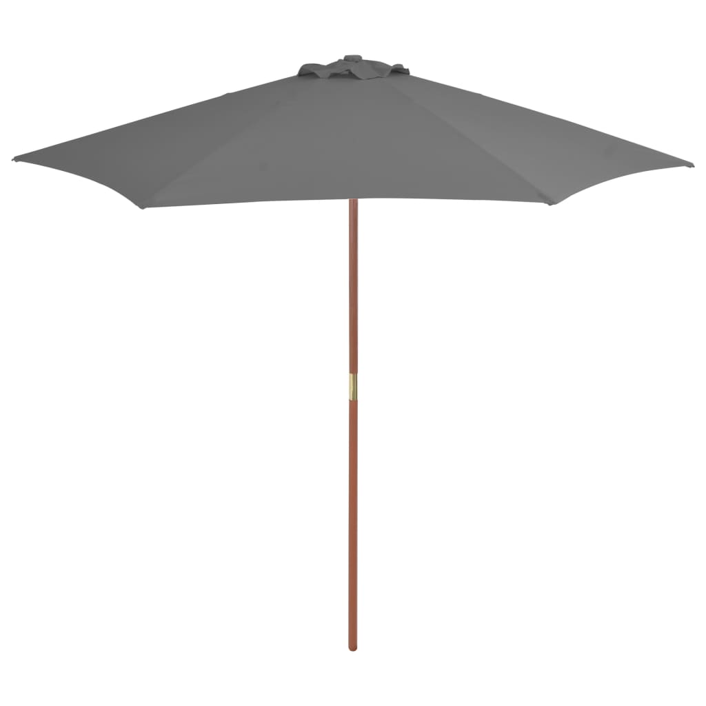 Garden Parasol 270X270 Cm Wooden Pole
