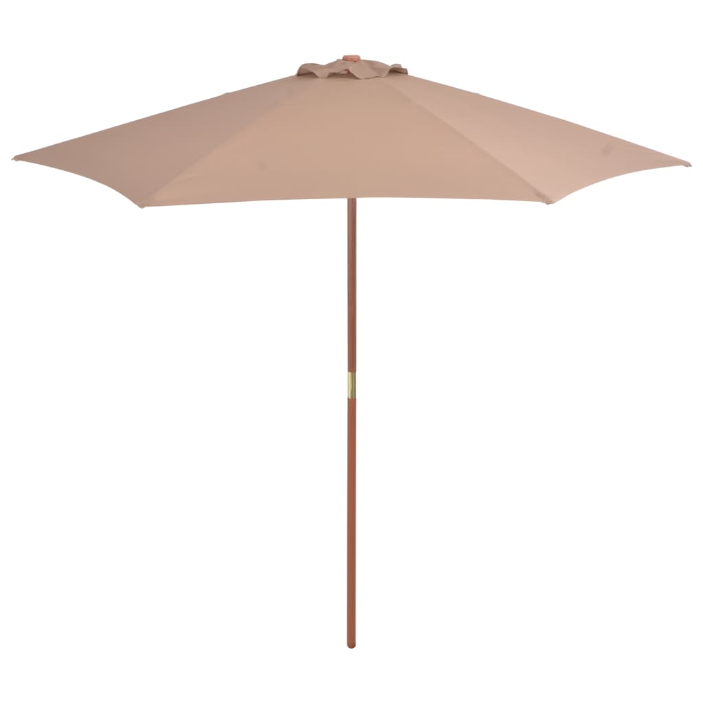 Garden Parasol 270X270 Cm Wooden Pole