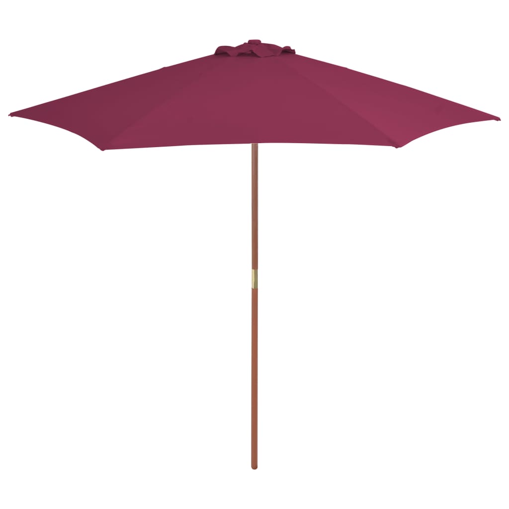 Garden Parasol 270X270 Cm Wooden Pole