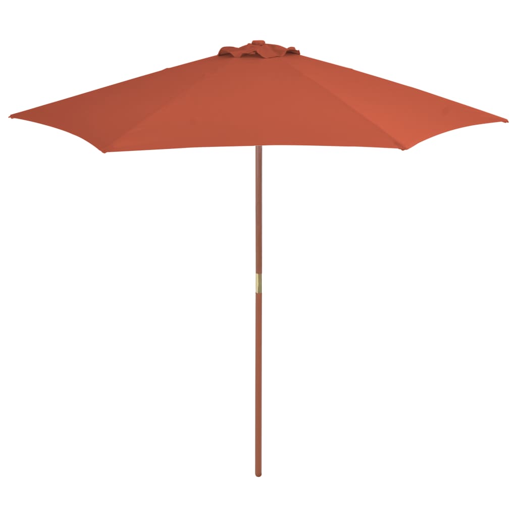 Garden Parasol 270X270 Cm Wooden Pole