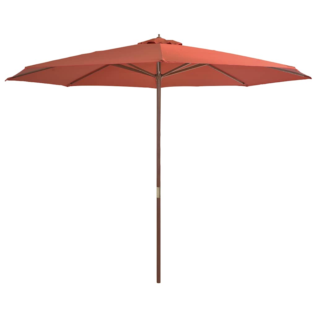 Garden Parasol With Wooden Pole 350 Cm