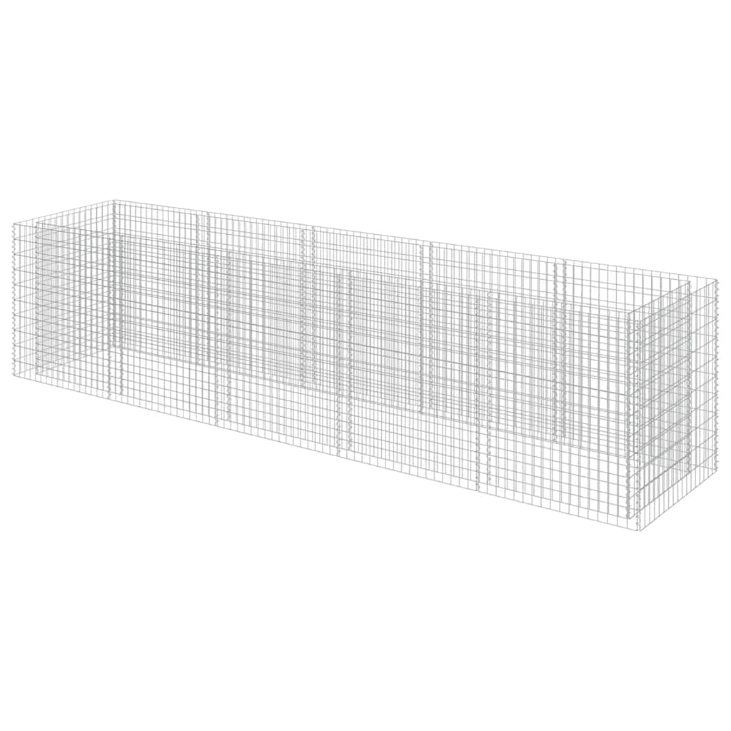 Planter XL Gabion Raised Garden Bed Galvanised Steel Stone Cage Outdoor 360 x 50