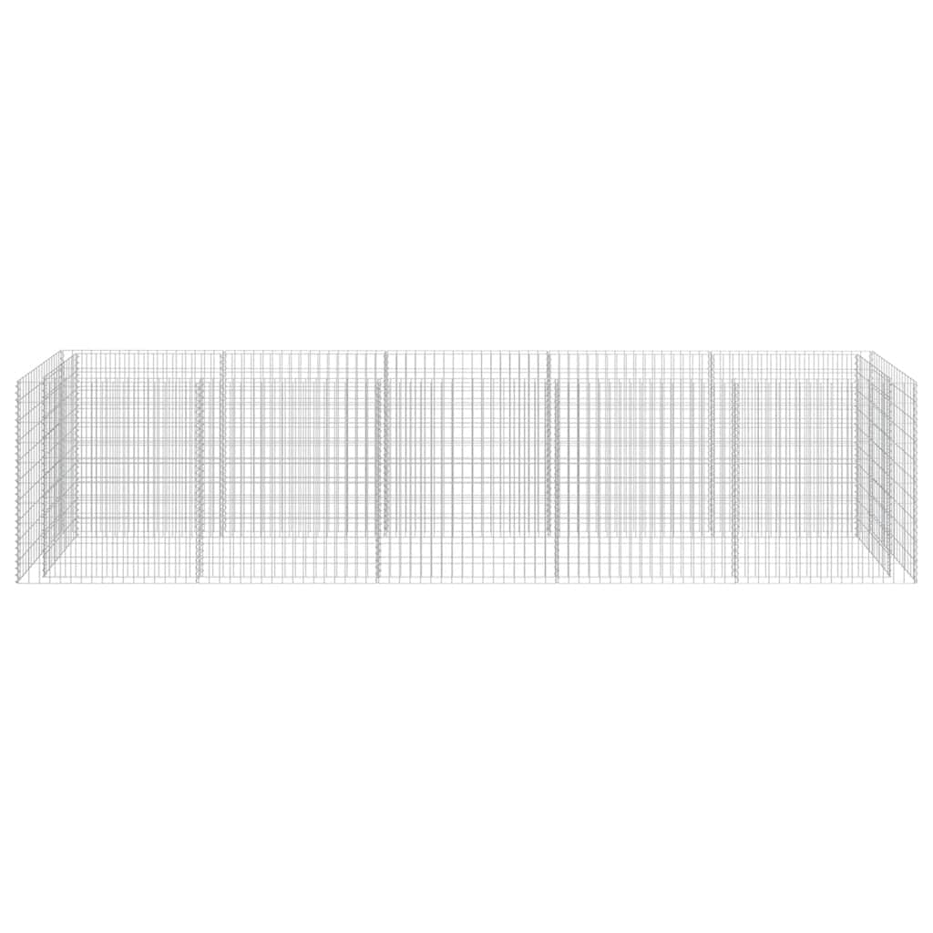Planter XL Gabion Raised Garden Bed Galvanised Steel Stone Cage Outdoor 360 x 50