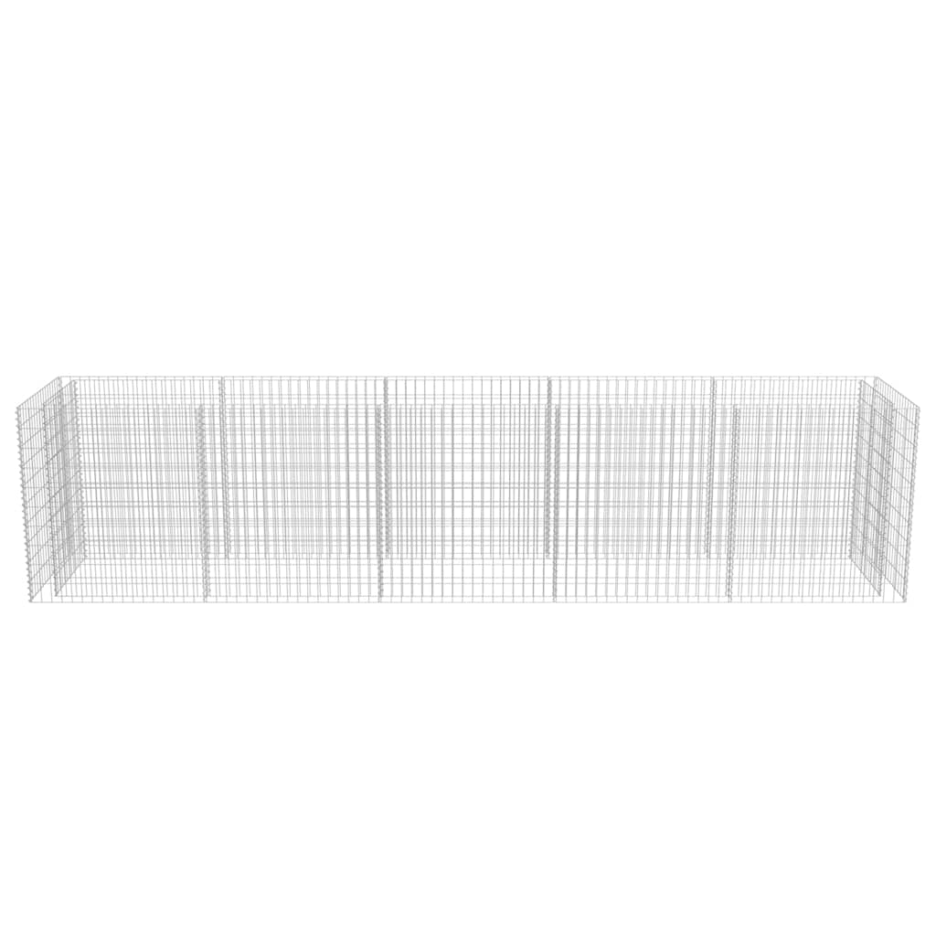 Planter XL Gabion Raised Garden Bed Galvanised Steel Stone Cage Outdoor 360 x 50