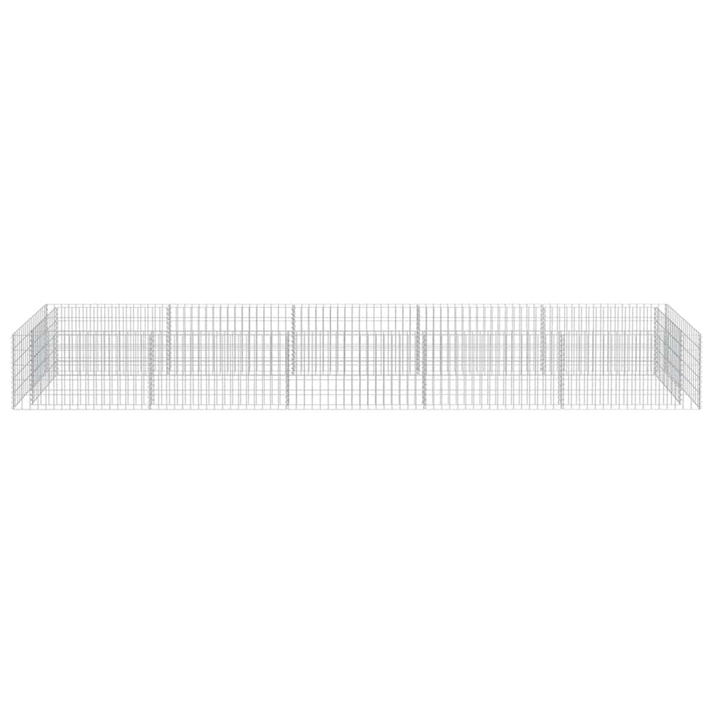Planter XL Gabion Raised Garden Bed Galvanised Steel Stone Cage Outdoor 360 x 50