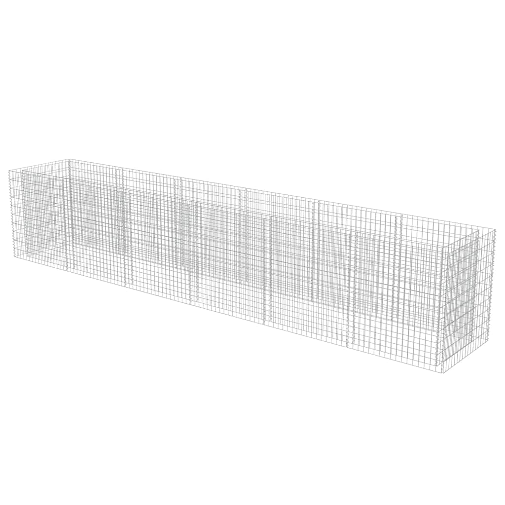 Planter XL Gabion Raised Garden Bed Galvanised Steel Stone Cage Outdoor 360 x 50