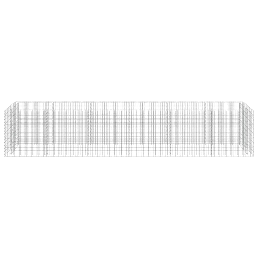 Planter XL Gabion Raised Garden Bed Galvanised Steel Stone Cage Outdoor 360 x 50