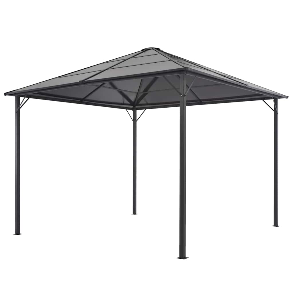 Gazebo Roof Aluminium 4X3X2.6 M Black 3 x 3 m 4 x 3 m 400 cm