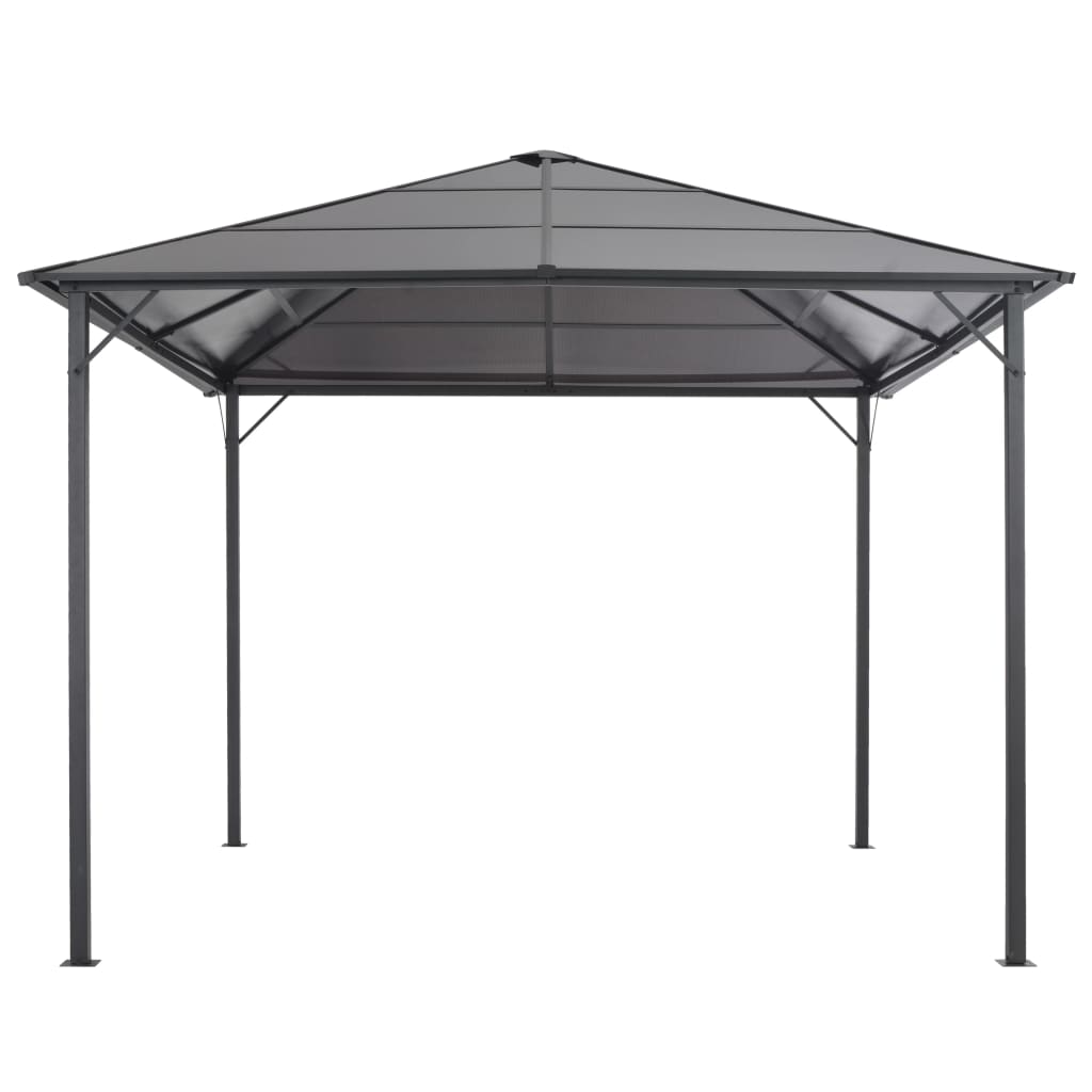 Gazebo With Roof Aluminium Anthracite