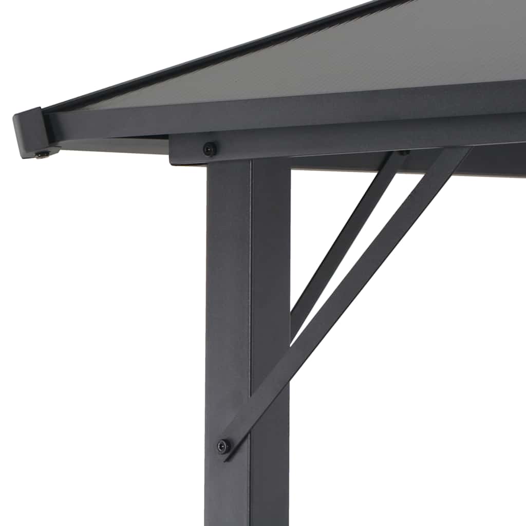 Gazebo Roof Aluminium 4X3X2.6 M Black 3 x 3 m 4 x 3 m 400 cm