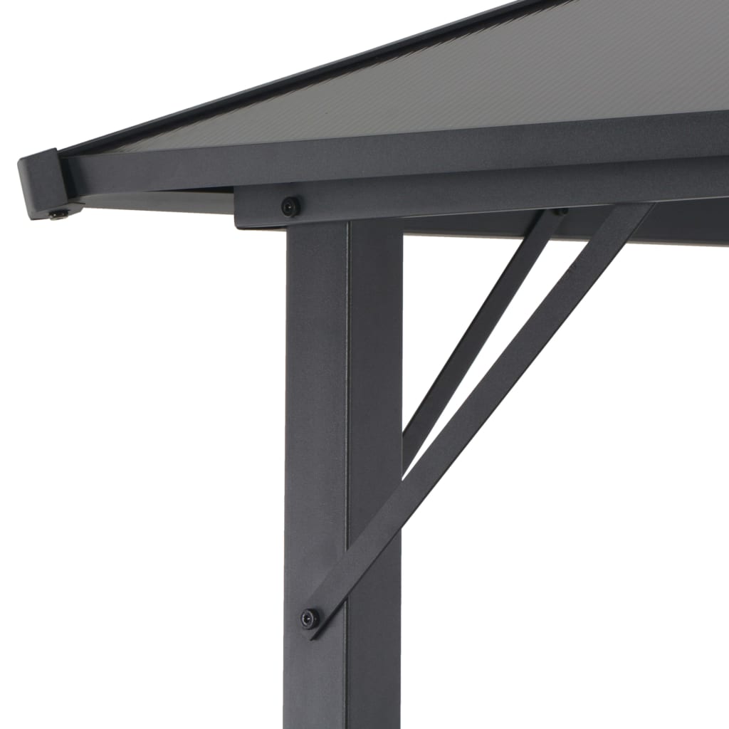 Gazebo With Roof Aluminium Anthracite