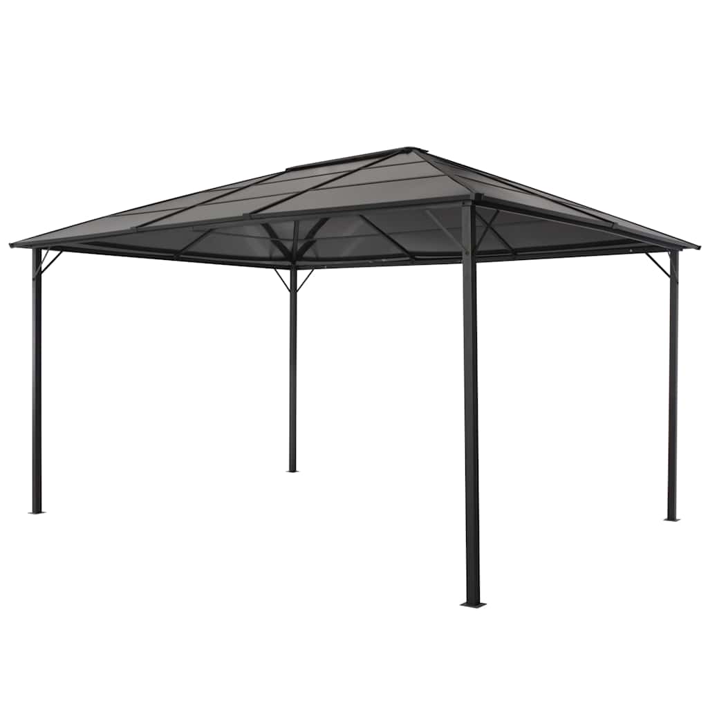 Gazebo Roof Aluminium 4X3X2.6 M Black 3 x 3 m 4 x 3 m 400 cm