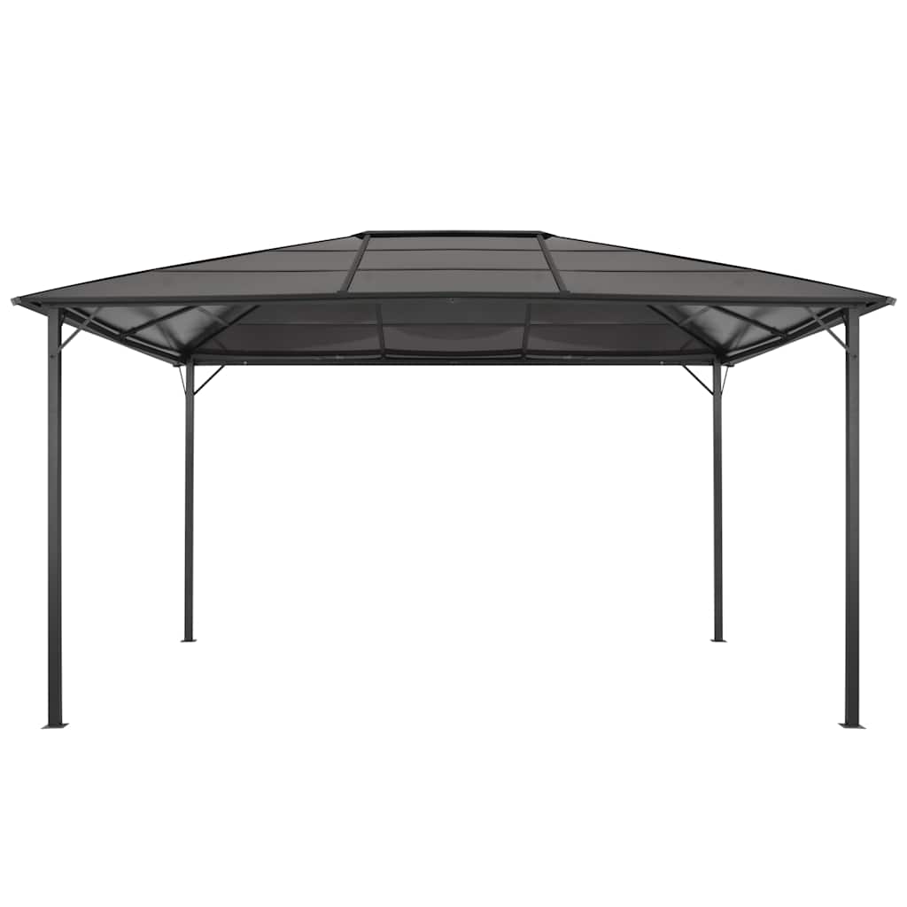 Gazebo Roof Aluminium 4X3X2.6 M Black 3 x 3 m 4 x 3 m 400 cm
