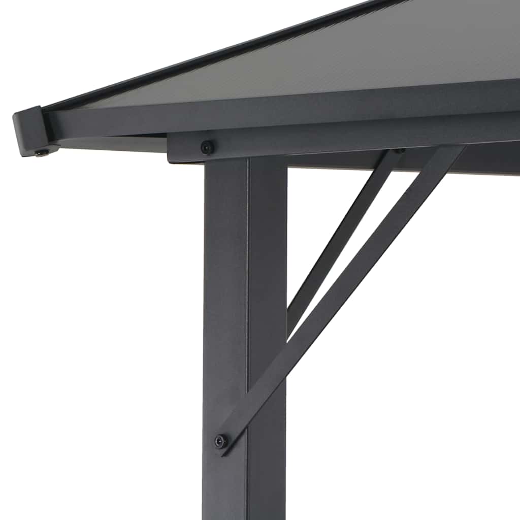 Gazebo Roof Aluminium 4X3X2.6 M Black 3 x 3 m 4 x 3 m 400 cm