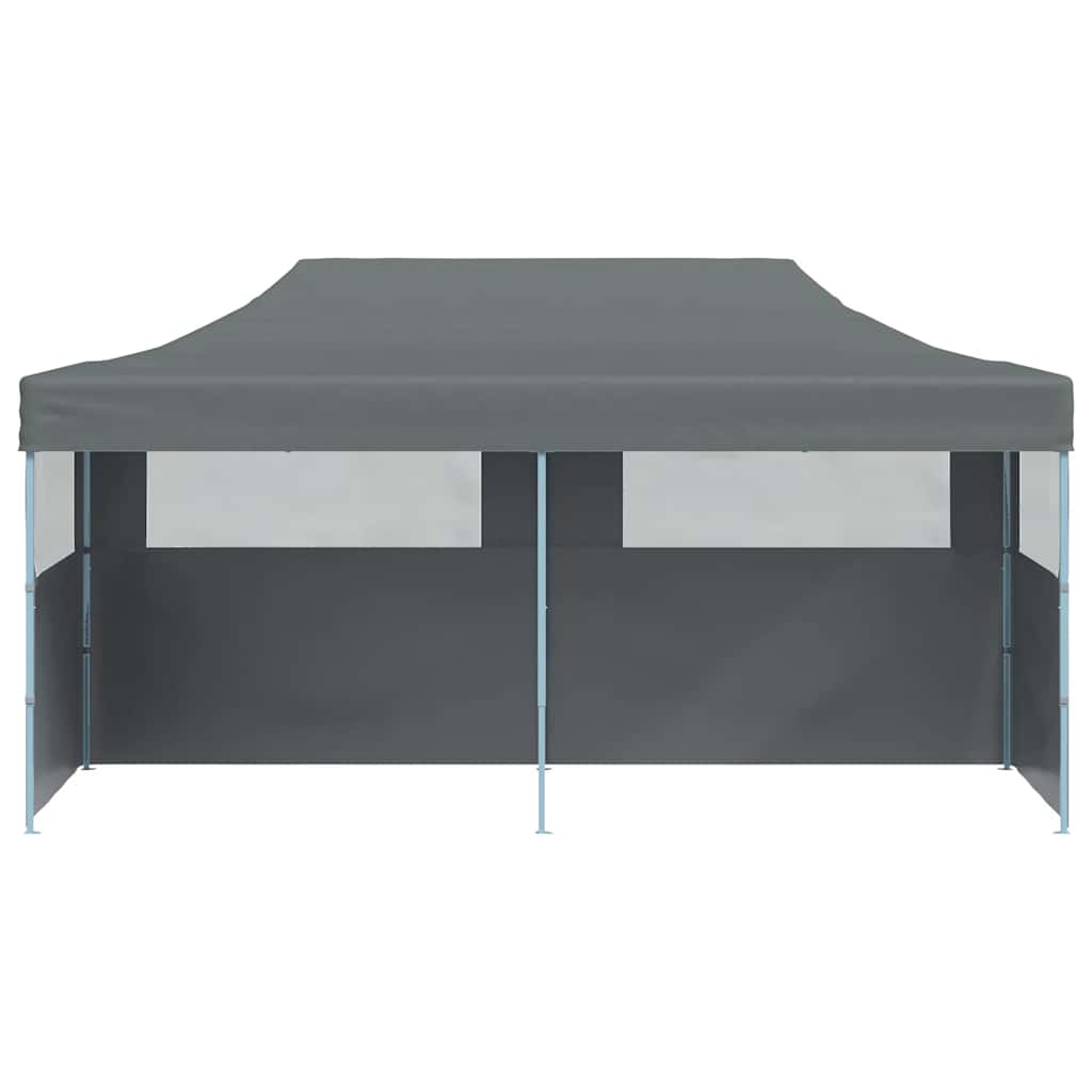 Folding Pop-Up Partytent With Sidewalls 3X6 M Anthracite