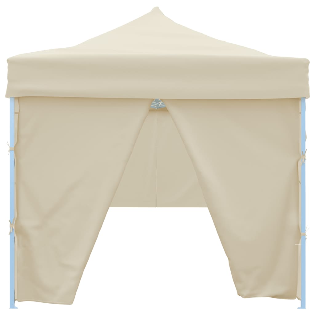 Gazebo 8.7x2.9m Folding Pop Up Party Tent Marquee 8 Sidewalls White cream blue 8