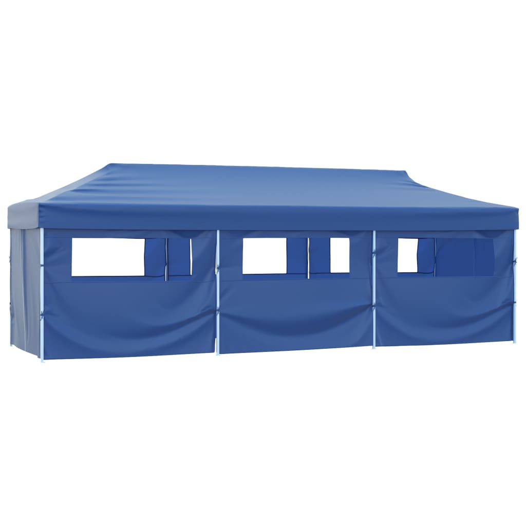 Folding Pop-Up Party Tent With 8 Sidewalls 870X291X315 Cm