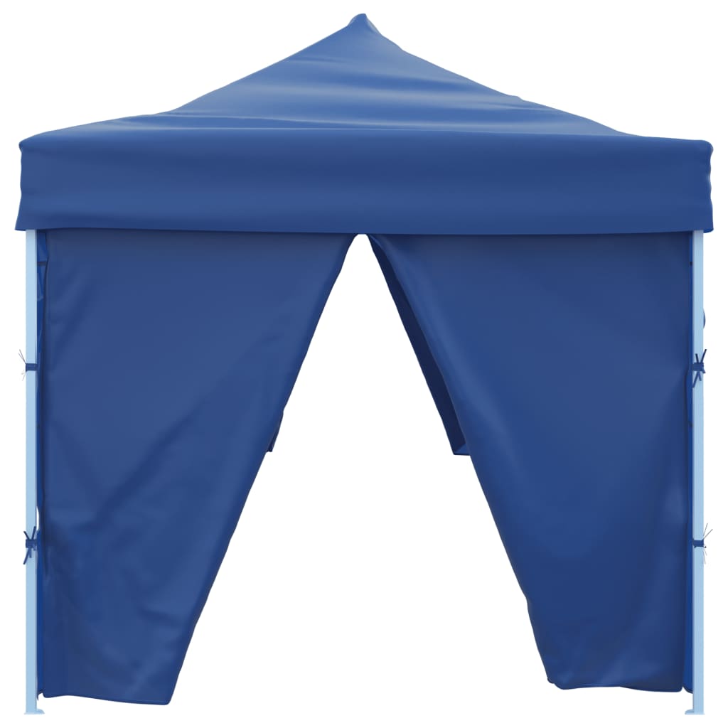 Gazebo 8.7x2.9m Folding Pop Up Party Tent Marquee 8 Sidewalls White cream blue 8