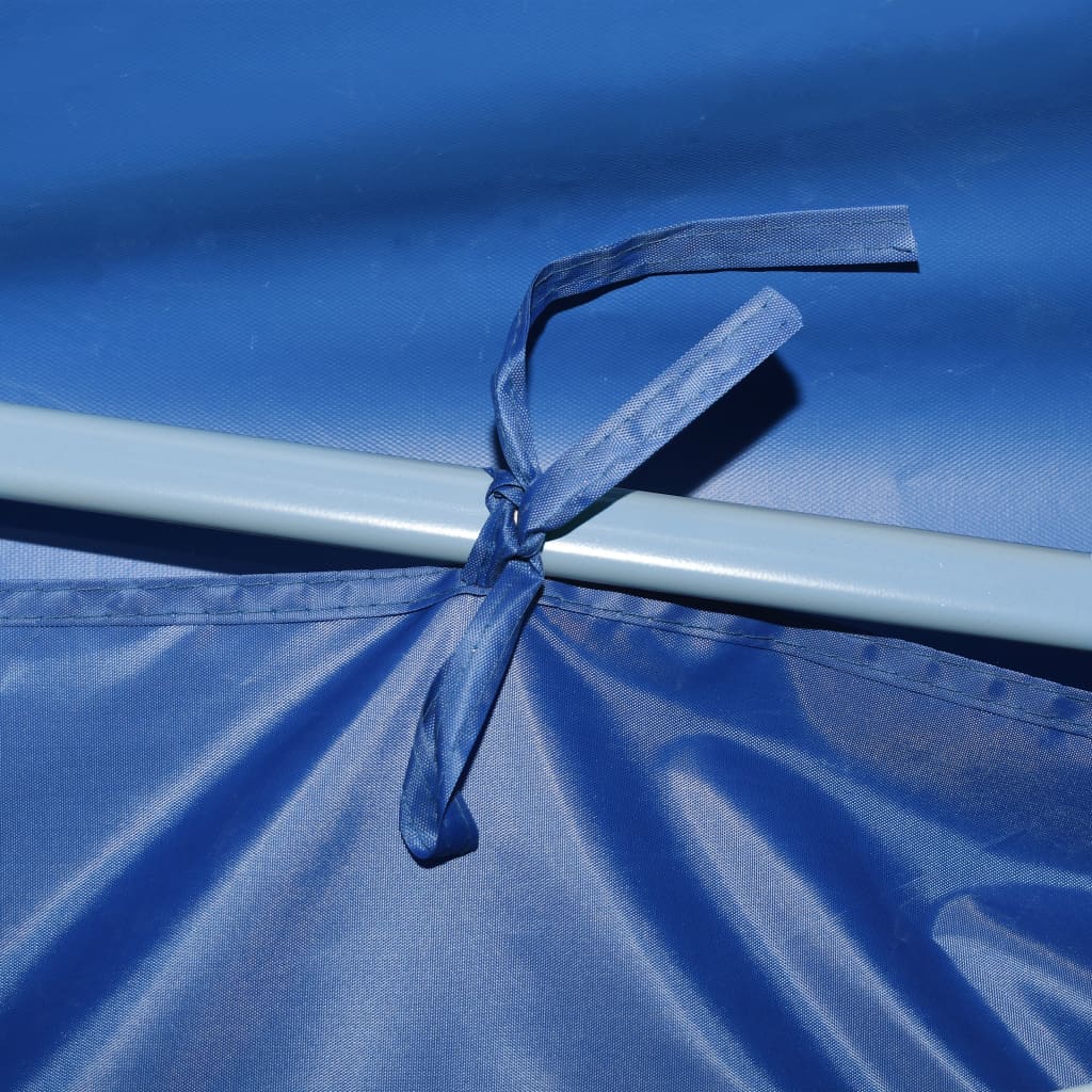 Gazebo 8.7x2.9m Folding Pop Up Party Tent Marquee 8 Sidewalls White cream blue 8