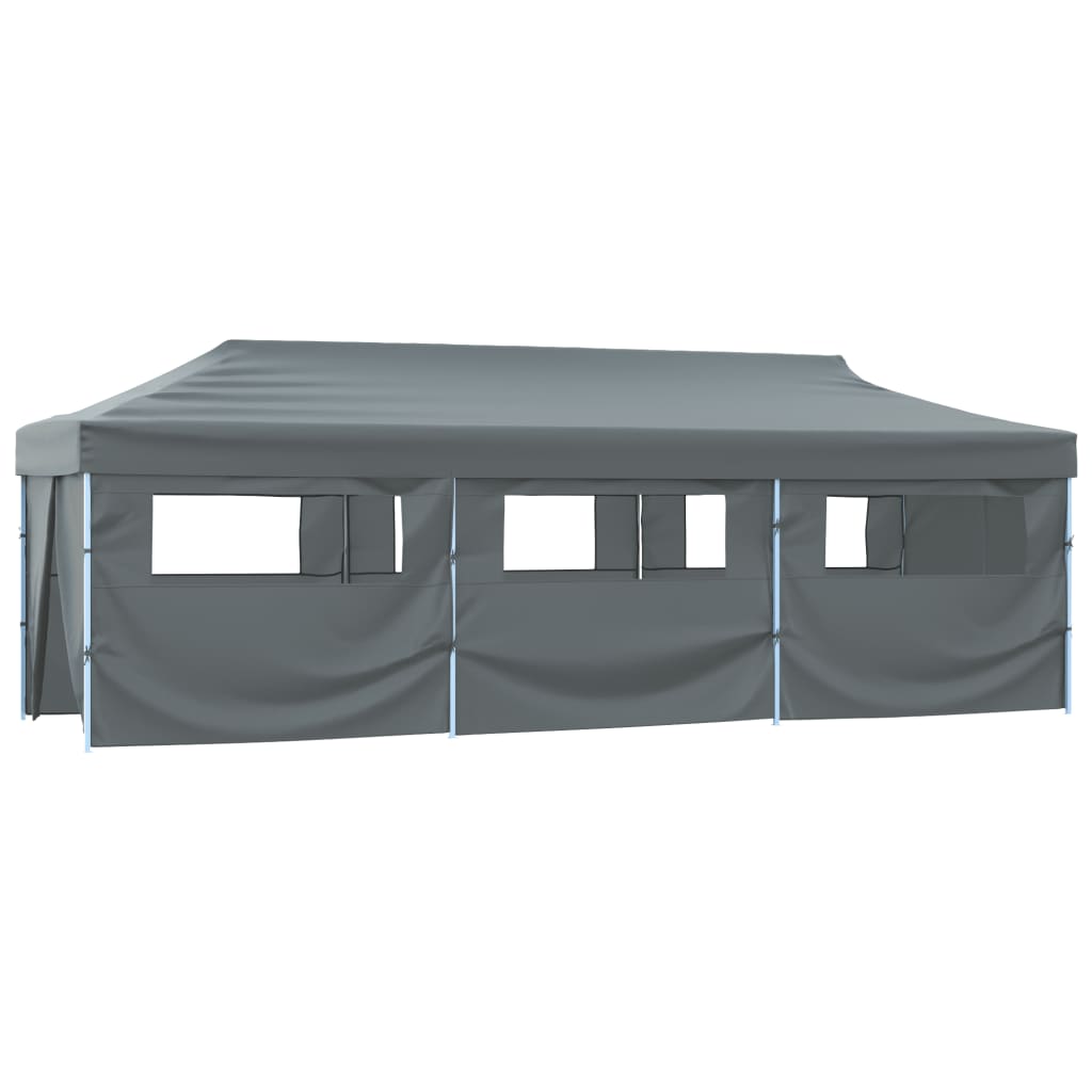 Folding Pop-Up Party Tent With 8 Sidewalls 870X291X315 Cm