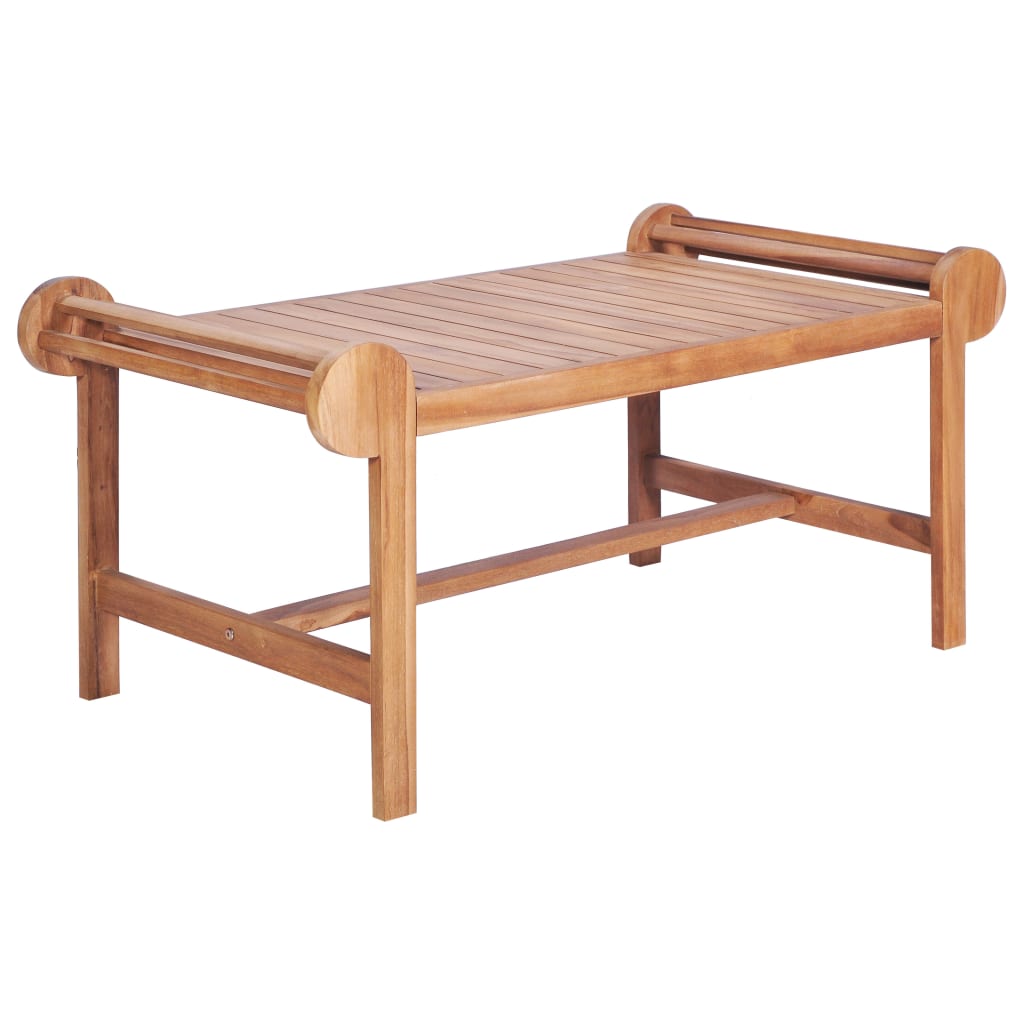 Coffee Table Solid Teak Garden Outdoor Patio Deck Furniture 100x50x45cm