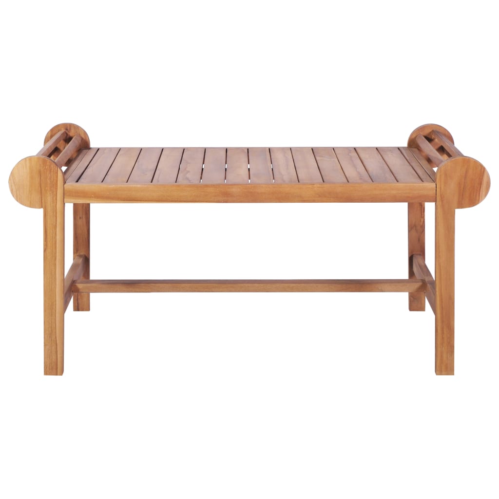 Coffee Table Solid Teak Garden Outdoor Patio Deck Furniture 100x50x45cm