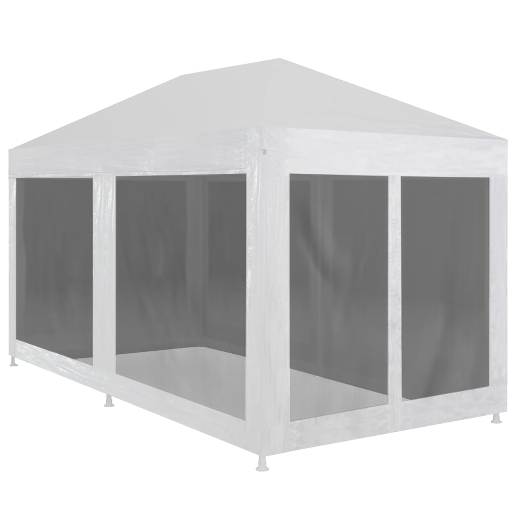 Party Tent With 10 Mesh Sidewalls Hdpe