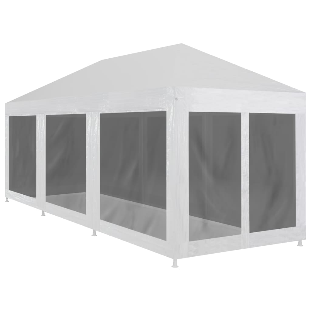 Party Tent With 10 Mesh Sidewalls Hdpe
