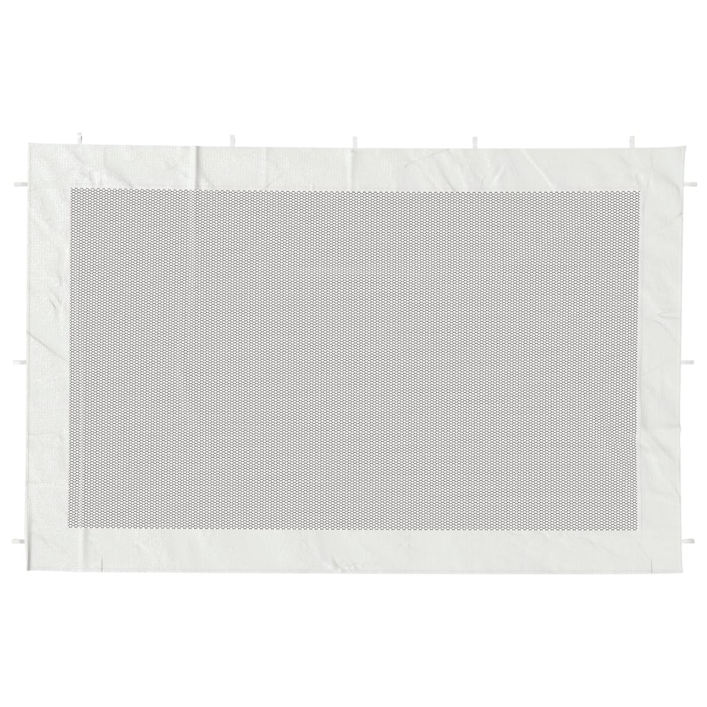 Party Tent Sidewall 2 Pcs White And Black Mesh
