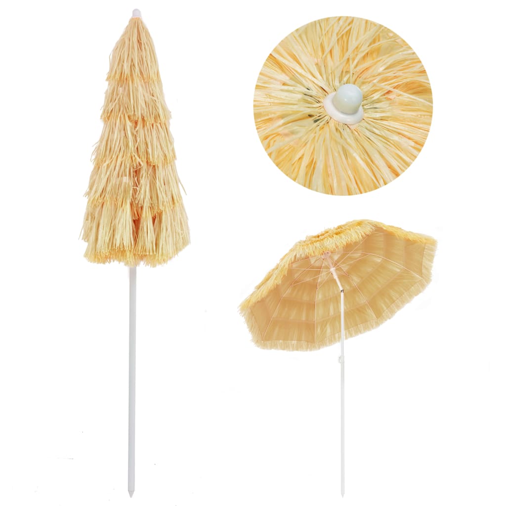 Beach Parasol Natural Hawaii Style