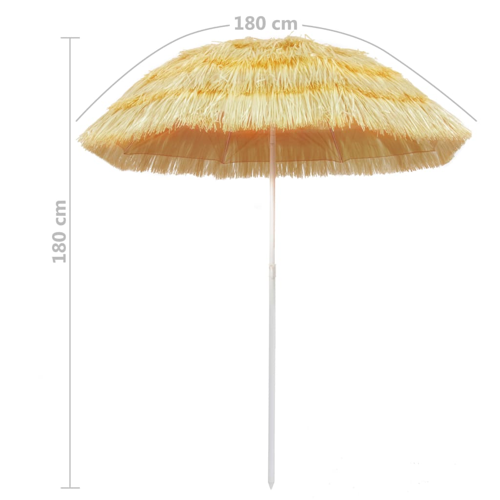 Beach Parasol Natural Hawaii Style