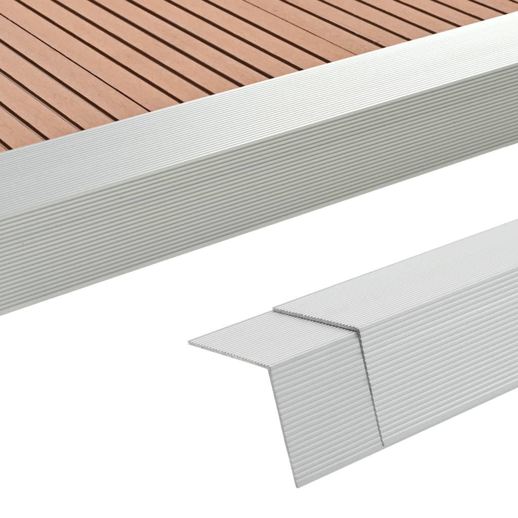 5 Pcs Decking Angle Trims Wpc 170 Cm