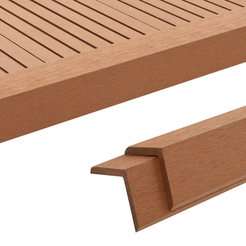 5 Pcs Decking Angle Trims Wpc 170 Cm
