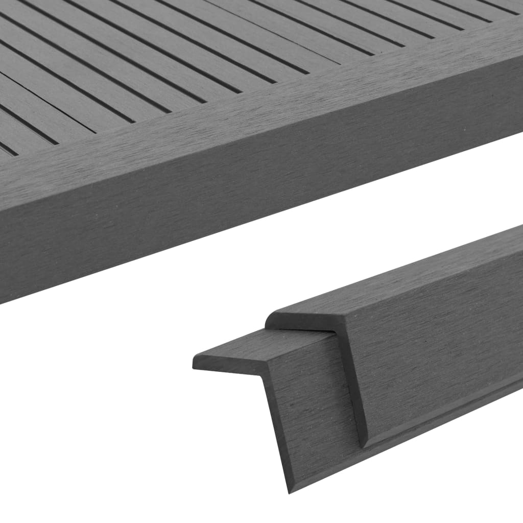 5 Pcs Decking Angle Trims Wpc 170 Cm