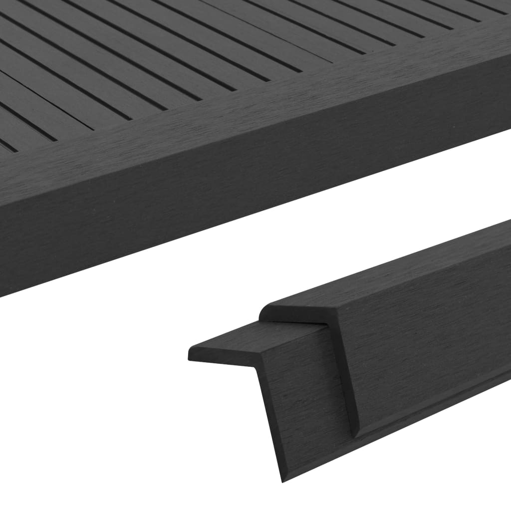 5 Pcs Decking Angle Trims Wpc 170 Cm