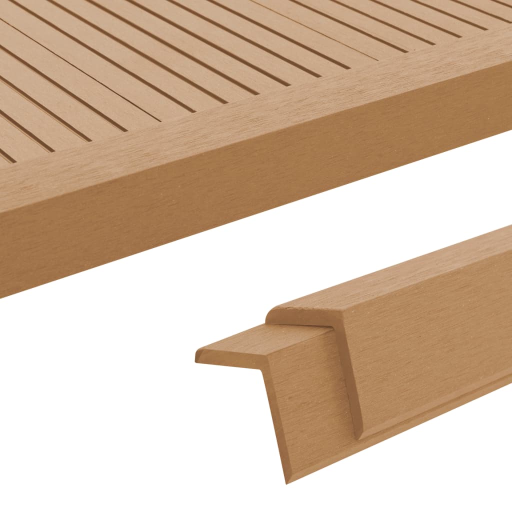 5 Pcs Decking Angle Trims Wpc 170 Cm