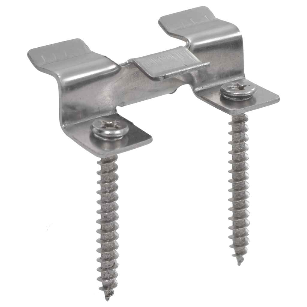 Flooring & Carpet 100 Pcs Decking Clips 200 Screws Stainless Steel Silver