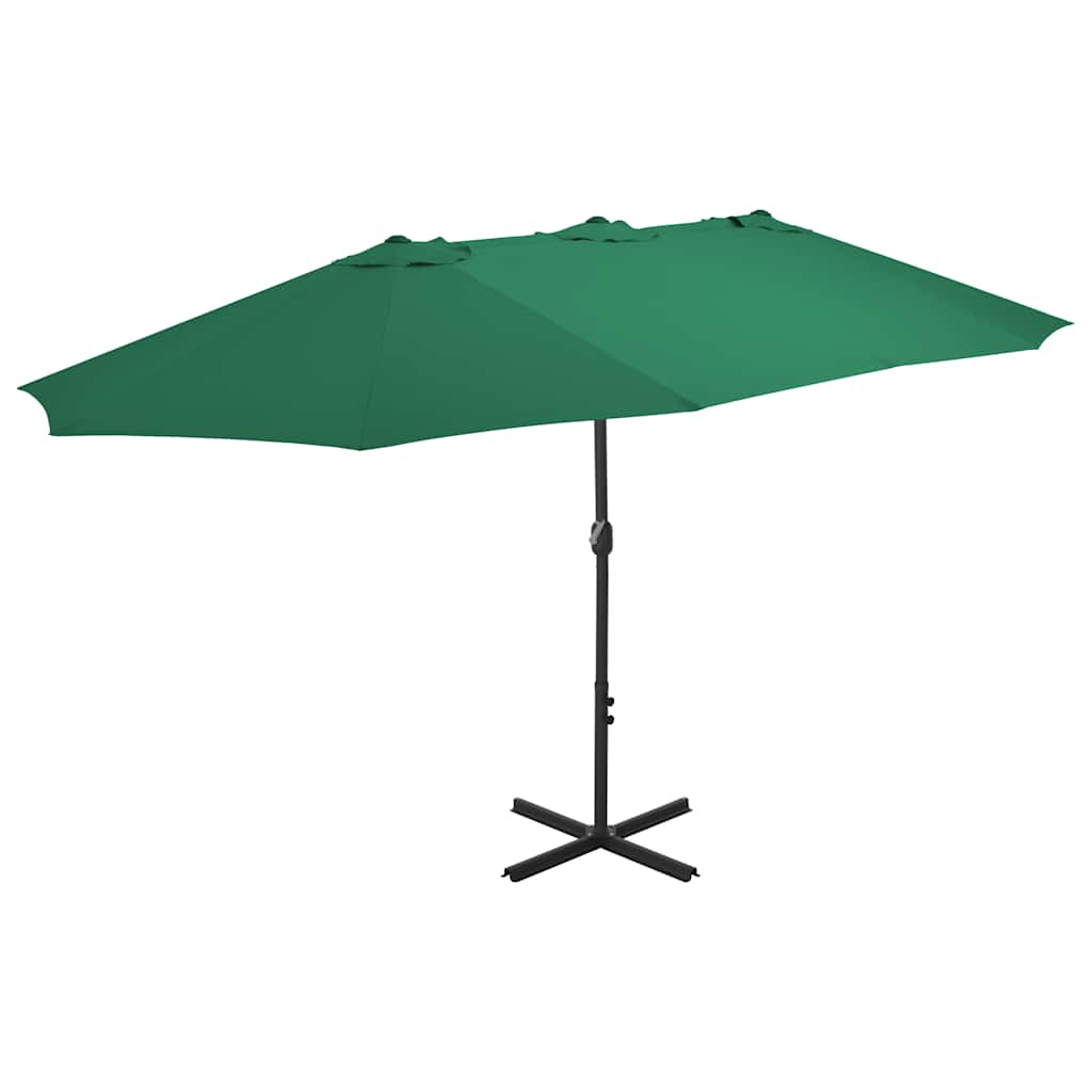 Garden Parasol Extra Large 460cm Black Patio Umbrella Aluminium sand anthracite